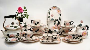 Villeroy & Boch, «Wild Rose», koffie-, thee- en ontbijt -, Antiek en Kunst