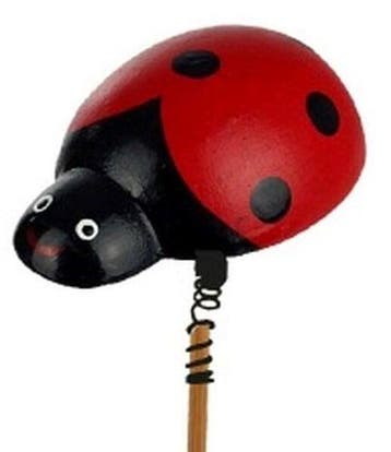 Bijsteker Lieveheersbeestje Rood ca. 20 cm stok per stuk, Ophalen of Verzenden, Nieuw