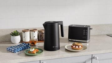 2dekans | KitchenBrothers Waterkoker - 1.7L - Met, Witgoed en Apparatuur, Waterkokers, Ophalen of Verzenden, Zo goed als nieuw