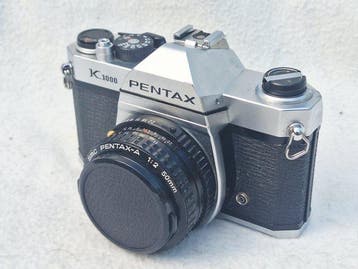 Pentax K1000 + smc-A 2/50mm | Single lens reflex camera, Nieuw