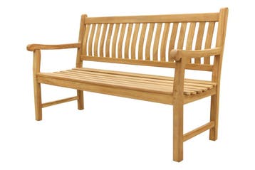 VDG Teakhouten tuinbank Patrick - 150 cm., Verzenden, Nieuw, Hout