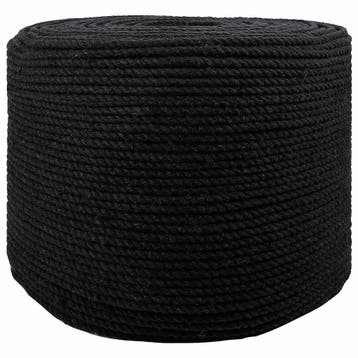 vidaXL Katoen Touw 4 mm 500 m Zwart 100% Katoen, Verzenden, Nieuw