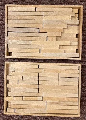 Montessori set blokken 2 bakken, Verzenden, Nieuw