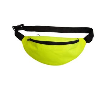 Fanny pack neon geel, Verzenden, Nieuw, Feestartikel