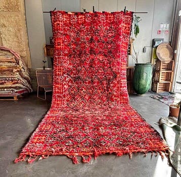 Groot vintage Marokkaans Boujad Tapijt – Handgemaakt, Nieuw