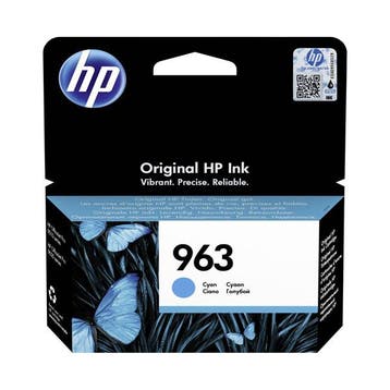 HP 963 (3JA23AE) inktcartridge cyaan (origineel), Verzenden, Nieuw, Cartridge, HP