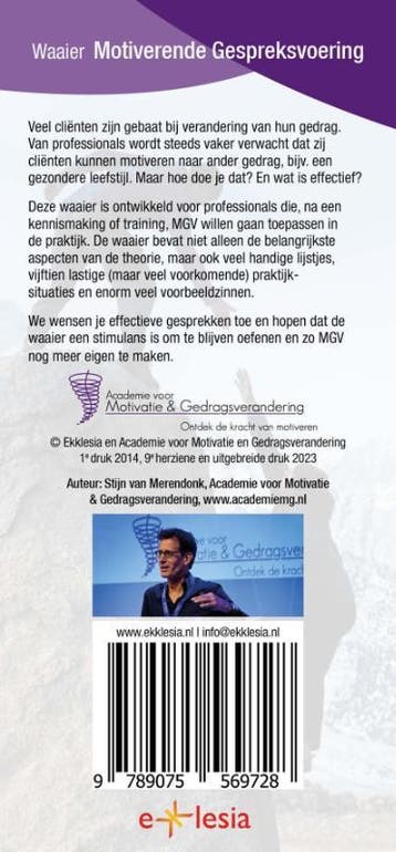 Waaier motiverende gespreksvoering 9789075569728, Boeken, Verzenden, Gelezen, Stijn van Merendonk