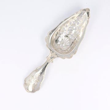 Jan Hendrik Eversbag & Daniël Outvorst - Fruitlepel - .833, Antiek en Kunst, Antiek | Goud en Zilver