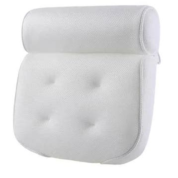 3D Mesh Badkussen met Zuignappen Ergonomische Hoofdsteun, Verzenden, Nieuw