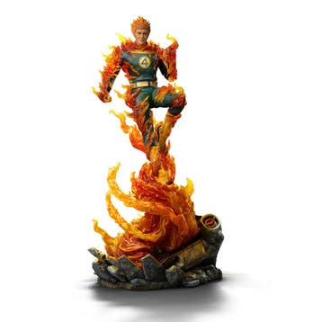 Fantastic Four Art Scale Statue 1/10 Human Torch (Blue Su..., Ophalen of Verzenden, Nieuw