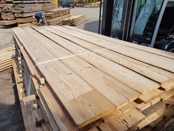 grenen wandbekleding gezaagd uit oude balken., Ophalen of Verzenden, Nieuw, Veranda