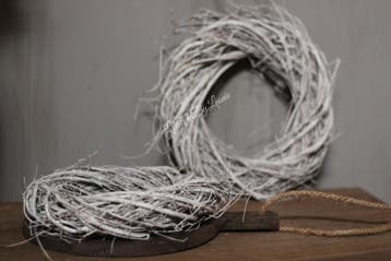 Krans Emelina grey 25 cm, Ophalen of Verzenden, Nieuw