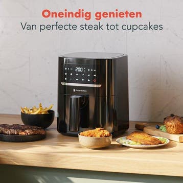 2dekans | KitchenBrothers Airfryer - 3,3L - 1400W -, Ophalen of Verzenden, Zo goed als nieuw