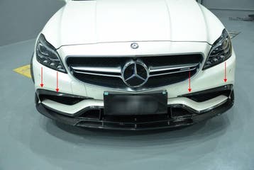 Carbon bumper cover Mercedes CLS63 AMG, Verzenden