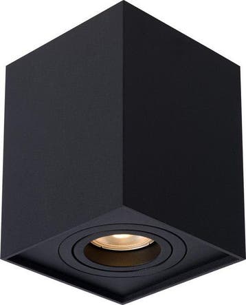 Lucide TUBE - Plafondspot (Plafondlamp) - 1xGU10 - Zwart, Verzenden, Zo goed als nieuw