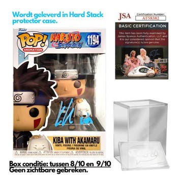 Gesigneerde Funko Pop! Naruto - Kiba with Akamaru #1194, Verzamelen, Poppetjes en Figuurtjes, Verzenden, Nieuw