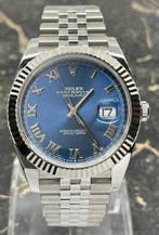 Rolex Datejust 41 - Blue Roman - Jubilee - 126334 - New 2026, Staal, Polshorloge, Nieuw, Rolex