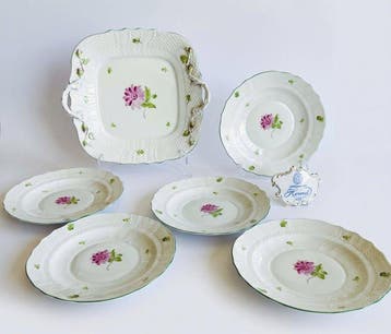 Herend - Eetservies - Herend – Daisy Pattern Dinner Set – 6