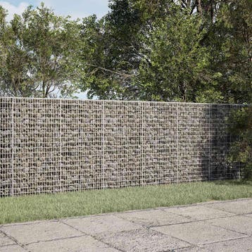 vidaXL Gabion met 3,5 mm Draad en 5x2,5 cm Gaas 300x50x100, Tuin en Terras, Verzenden, Nieuw, IJzer