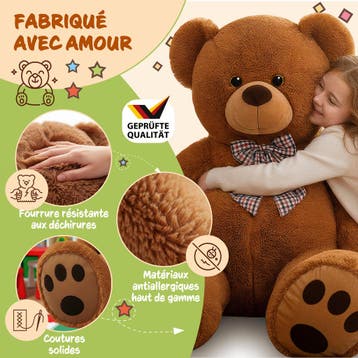 Knuffelbeer Bruin Pluche 175cm XXXL (Knuffels, Speelgoed), Verzenden, Nieuw