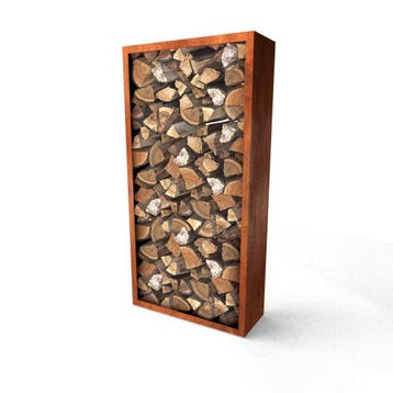 Geroba Egura C5 houtopslag 1000x385x2000mm - Cortenstaal, Verzenden, Nieuw