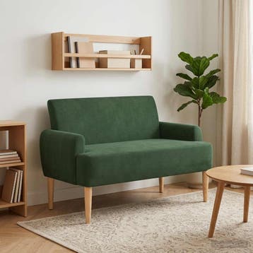 vidaXL Loungebank met knopencomfort Jungle Groen 116 x 67 x, Huis en Inrichting, Banken | Bankstellen, Verzenden, Nieuw, Minder dan 150 cm
