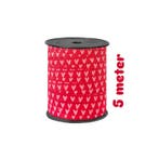 5m Sierlint fuchsia met roze hartjes (Sierlint en Decoratie), Ophalen of Verzenden, Nieuw