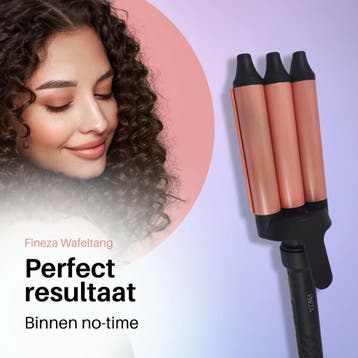 2dekans | Fineza Wafeltang Haar - Krultang - Rosé Goud -, Ophalen of Verzenden, Zo goed als nieuw