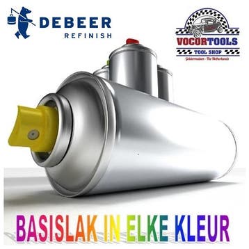 Basislak op kleur Spuitbus 400ml - De Beer Refinish, Verzenden, Nieuw