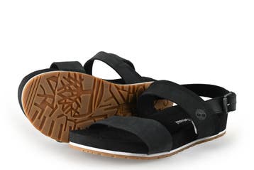 Timberland Sandalen in maat 38½ Zwart, Kleding | Dames, Verzenden, Zwart, Sandalen of Muiltjes, Zo goed als nieuw
