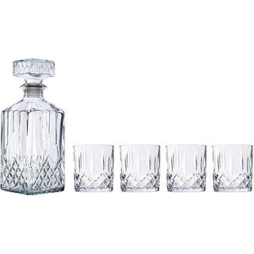 Whiskey set | Gardalux | 5-delig (Incl. karaf, Glas), Verzenden, Nieuw