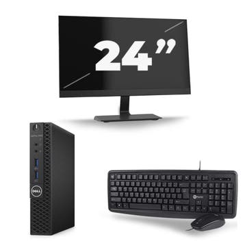 Dell OptiPlex 3070 Micro  -   i5-9e  - 8GB  - 256GB  + 1x 24, Computers en Software, Verzenden, 8 GB, Refurbished, 9e Generatie