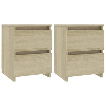 Nachtkastje met 2 lades - 30x30cm | Tweedekansje | OP=OP, Huis en Inrichting, Slaapkamer | Nachtkastjes, Minder dan 45 cm, Ophalen of Verzenden