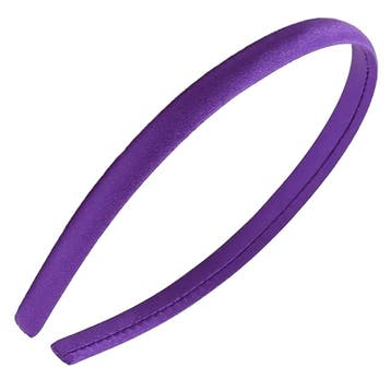 Fako Fashion - Diadeem - Satijn - 10mm - Donkerpaars, Sieraden, Tassen en Uiterlijk, Verzenden, Nieuw