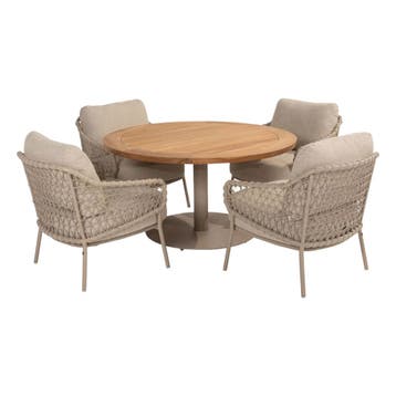 4 Seasons Outdoor Sardinia low dining stoel + Taste 4SO Saba, Nieuw