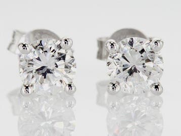 Oorbellen - 14 karaat Witgoud - 2.00ct. tw. Diamant, Nieuw
