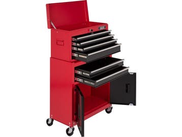 Kreator KRT653005 - Gereedschapswagen - 6 lades - Rood Zwart, Verzenden, Zo goed als nieuw