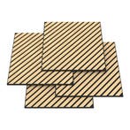 Akoestisch wandpaneel Vang 12 stuks 4,32 m² diagonaal eiken, Doe-het-zelf en Verbouw, Verzenden, Nieuw