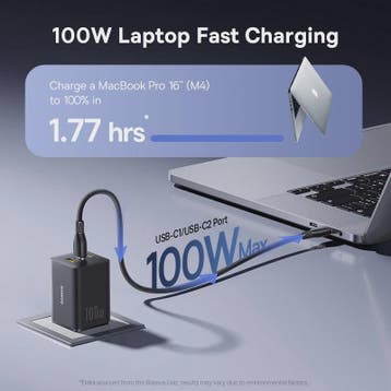 Baseus 100W GaN Snellader: Laad Laptop, Tablet & Telefoon Sn, Verzenden, Nieuw