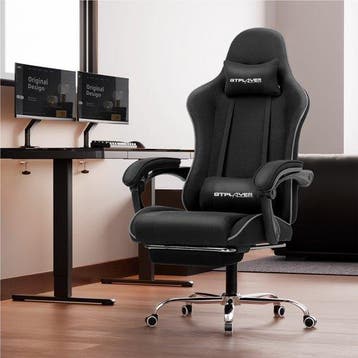 GTPLAYER Gamingstoel 135° verstelbaar, ergonomisch, met uits, Verzenden, Zo goed als nieuw