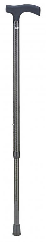 Carbon wandelstok met soft recht handvat, Ophalen of Verzenden, Nieuw
