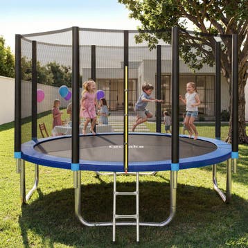 Trampoline Garfunky met veiligheidsnet - 396 cm, Kinderen en Baby's, Speelgoed | Buiten | Trampolines, Verzenden, Nieuw