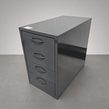 Antraciet metalen ladekast - 71x42x80 cm, Huis en Inrichting, Ophalen of Verzenden, Nieuw