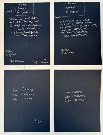 Joseph Beuys (1921-1986) - Gletscher – Schwamm – Totenbett -
