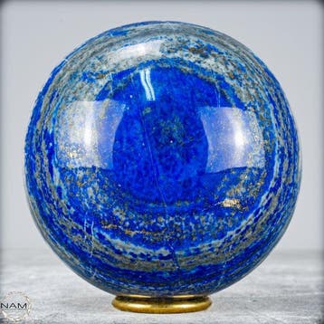 Natuurlijk koninklijk blauw lapis lazuli en pyriet Bol-