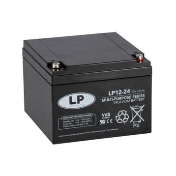 Landport (LP) VRLA-LP accu 12 volt 24.0 ah LP12-24 T12 VDS, Ophalen of Verzenden, Nieuw
