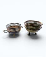 Jardinière (2) - Verguld messing, Verguld brons, Antiek en Kunst