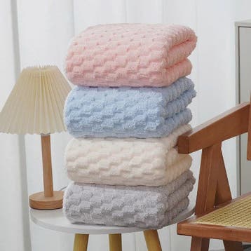 Luxe Coral Cloud Velvet Handdoek: Dik, Sneldrogend & Super A, Huis en Inrichting, Badkamer | Badtextiel en Accessoires, Verzenden