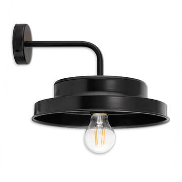 Ledisons Solar LED-wandlamp Barna zwart, Tuin en Terras, Ophalen of Verzenden, Nieuw, Aluminium