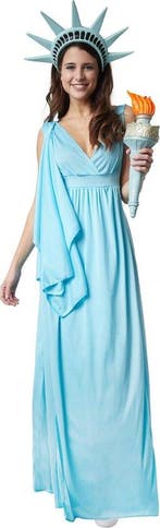 2dekans | Dressforfun Godin der vrijheid S - verkleedkleding, Ophalen of Verzenden, Zo goed als nieuw